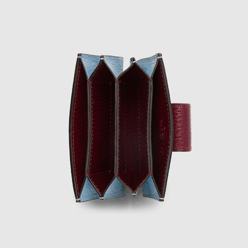 Bi-color GG Marmont card case
