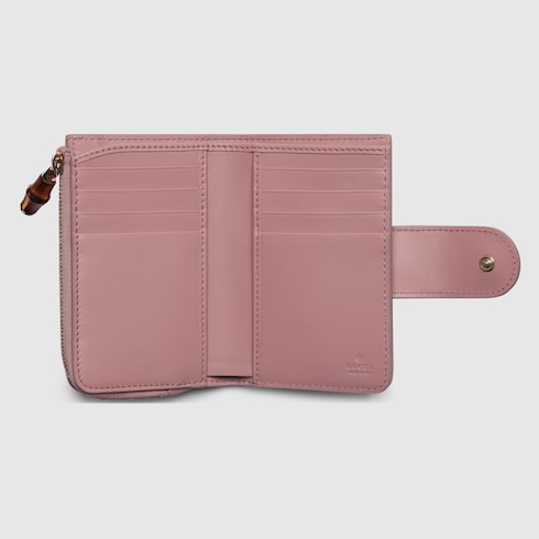 GG Marmont python wallet with bamboo