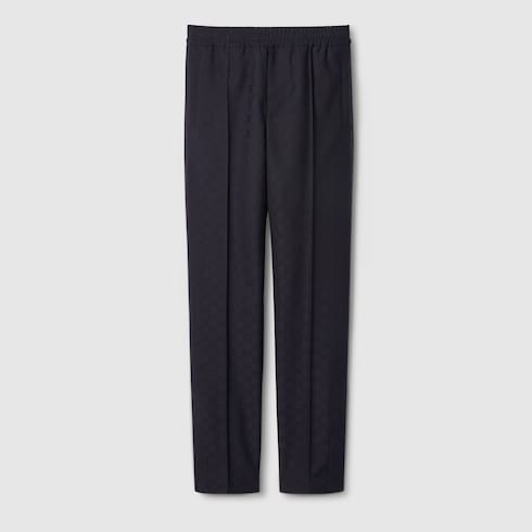 Pantalón de jacquard con GG y tribanda Web