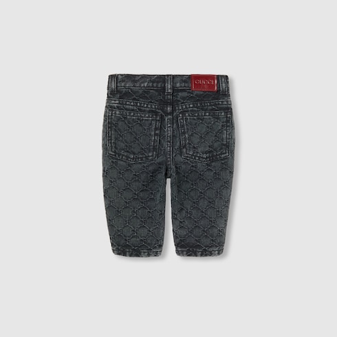 Baby GG denim jacquard trouser Detail 2