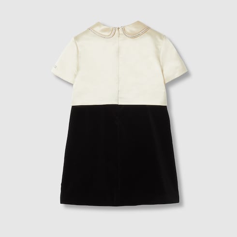 Children's silk cotton duchesse dress Detail 2