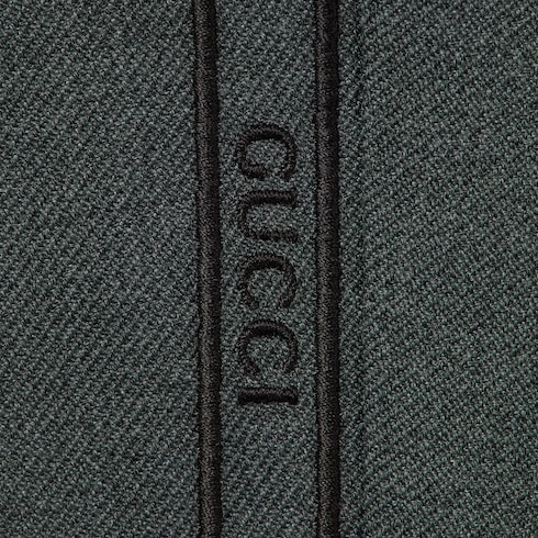 Baby embroidered wool twill pant