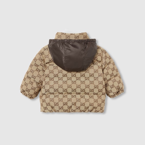 Baby GG canvas padded jacket