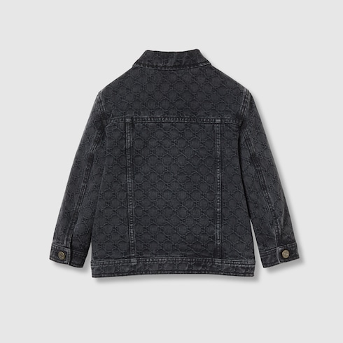 Children's GG denim jacquard jacket Detail 2