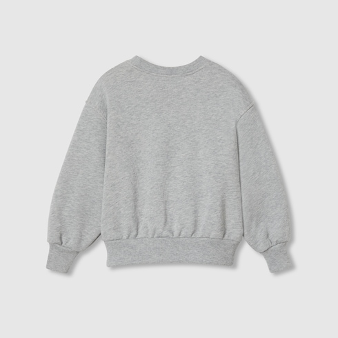Sweat-shirt pour enfant en coton brodé