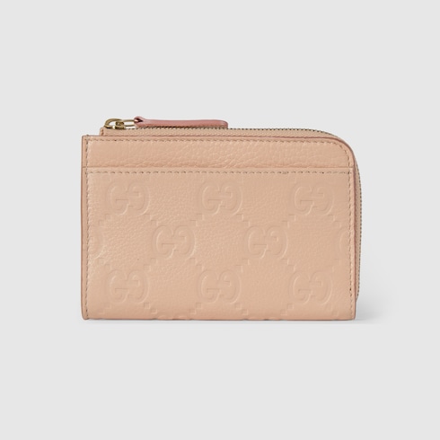 GG Emblem zip card case