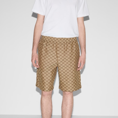 GG Supreme linen shorts Detail 3