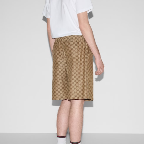 GG Supreme linen shorts Detail 4