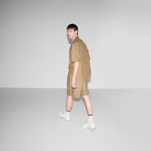 GG Supreme linen shorts Detail 6