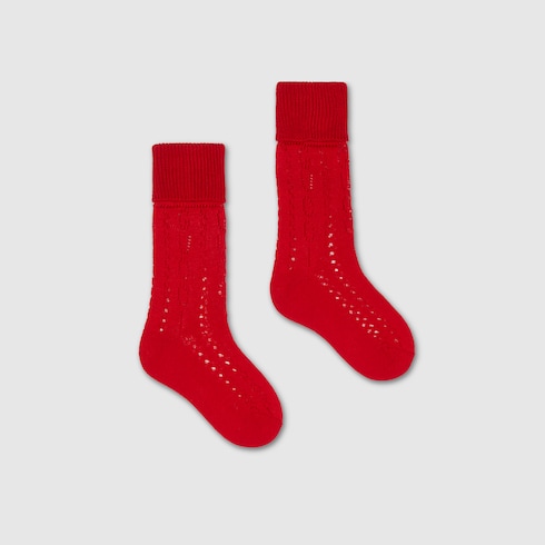 Baby Gucci knit cotton socks