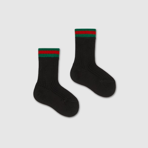 Chaussettes pour bébé en coton avec bande Web