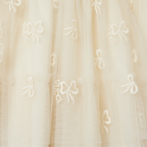 Jupe bébé en tulle brodé