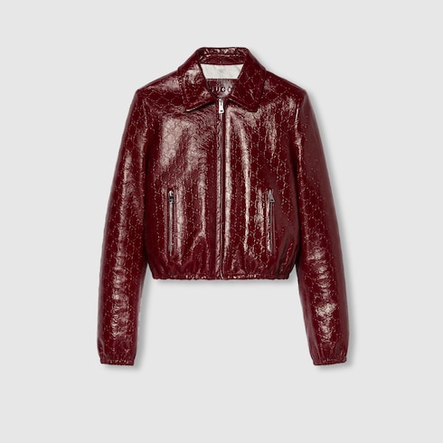 GUCCI グッチ レディース ジャケット ホースビット 黒 ブラック
