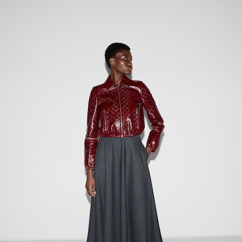 SCULPTOR glossy nylon jacket red