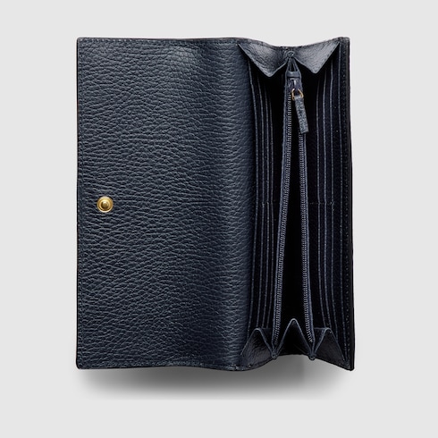 Bi-color GG Marmont continental wallet