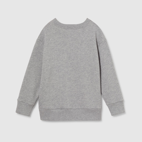 Kindersweatshirt aus Baumwolle mit Stickerei
