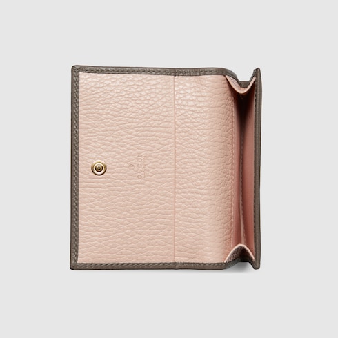 Bi-color GG Marmont card case