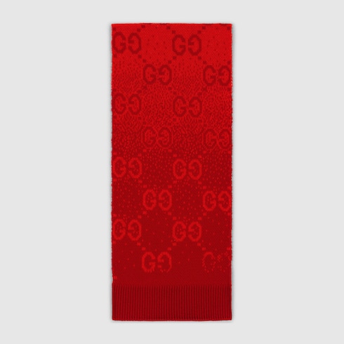 Écharpe pour enfant en jacquard de laine GG