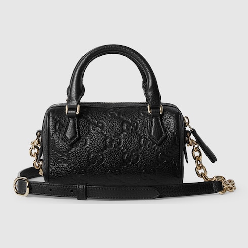 GG Emblem Mini Boston Bag
