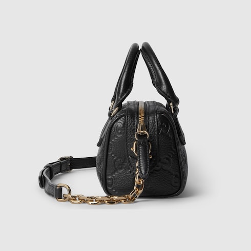 GG Emblem Mini Boston Bag
