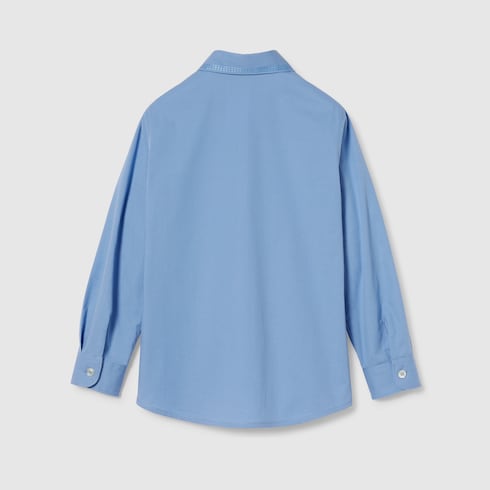 Camicia bambino ricamata in cotone