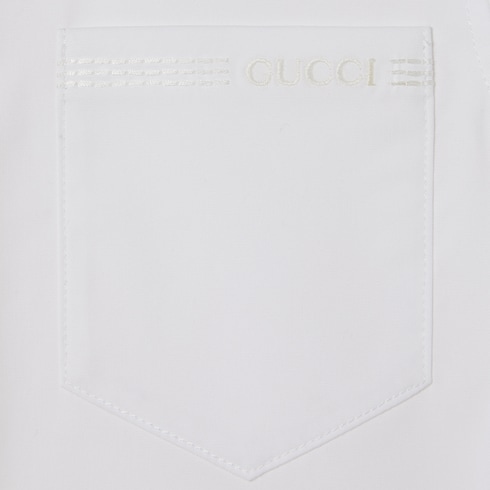 Chemise enfant en coton brodé