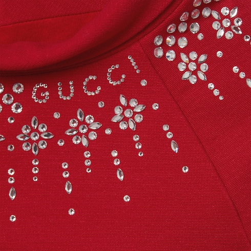 Children's embroidered jersey dress Detail 3