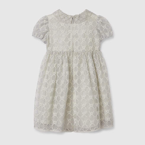 Children's GG cotton lamé dress Detail 2