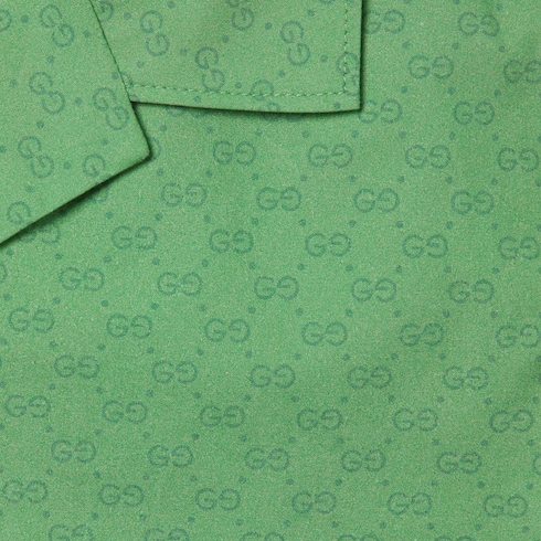 Children's printed GG cotton shirt Detail 4