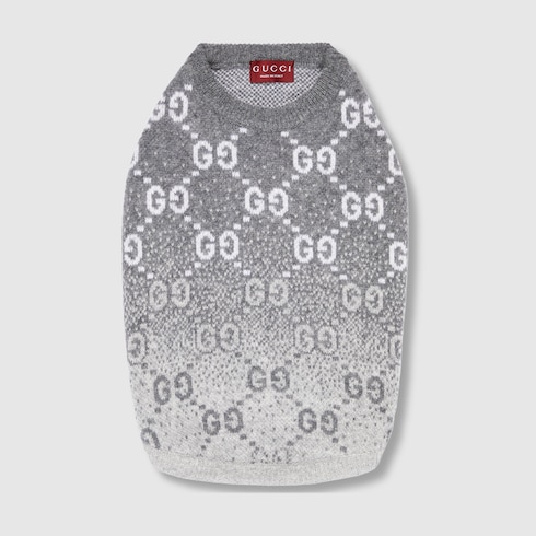 Wool jacquard pet sweater