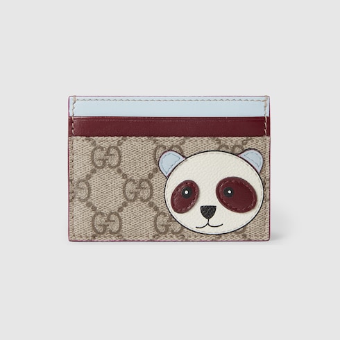 最旬トレンドパンツ detail panda with case card GG Bi-color in SI  GUCCI® | Fabric GG Original Beige 小物