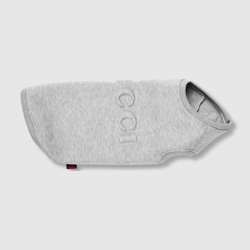 Embossed cotton pet sweatshirt Detail 2