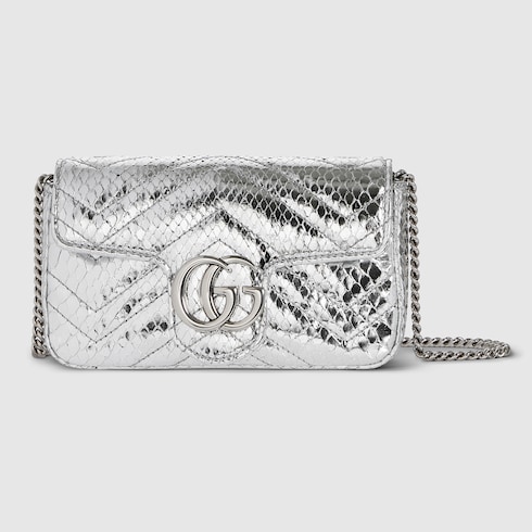 GG Marmont python mini bag
