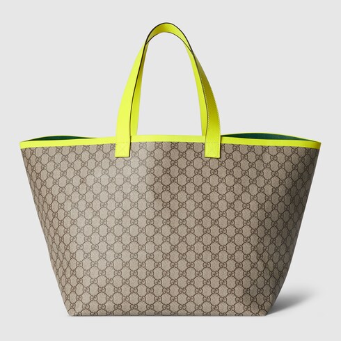 【関税&送料込】Gucci Gucci Totissima Small Reversible Tote Gucci Totissima large tote bag in beige and ebony GG Supreme