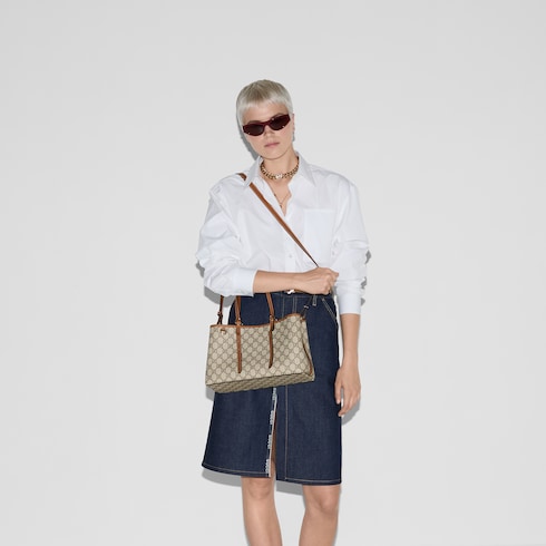 Mittelgroßer GG Emblem Shopper