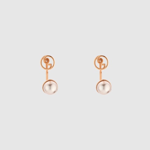 Gucci Blondie resin pearl earrings Detail 2