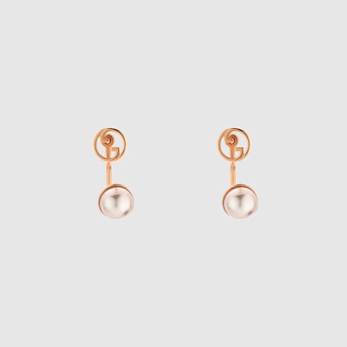 Orecchini Gucci Blondie con perle in resina