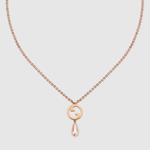 Gucci Blondie crystal necklace