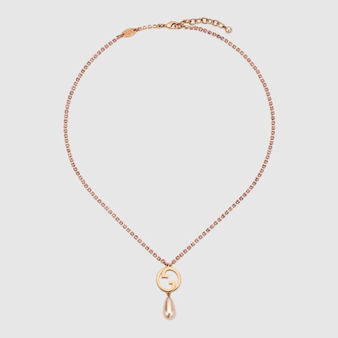 Gucci Blondie crystal necklace