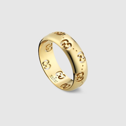 Schmaler Icon GG Ring 18 Karat