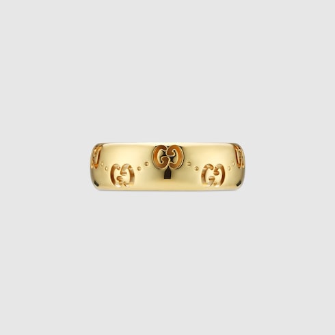 Schmaler Icon GG Ring 18 Karat