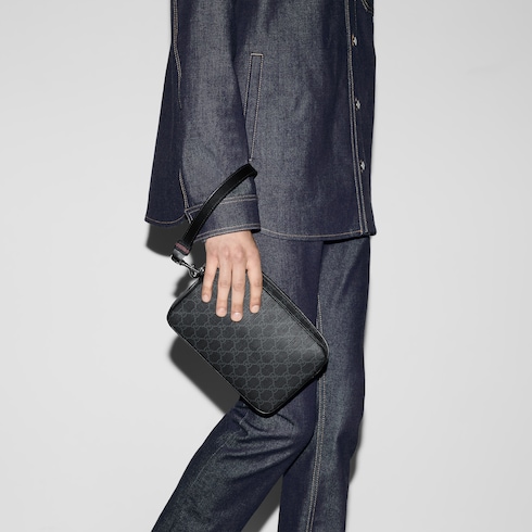 Bolsa pequeña negra con GG