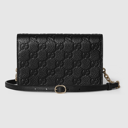 Cartera GG Emblem con cadena
