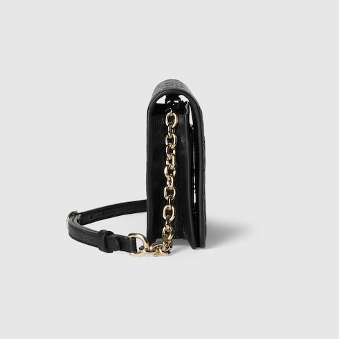 Portafoglio GG Emblem con catena