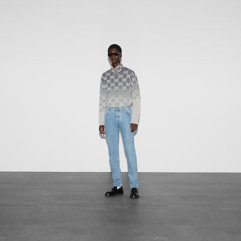 Брюки из денима с Web