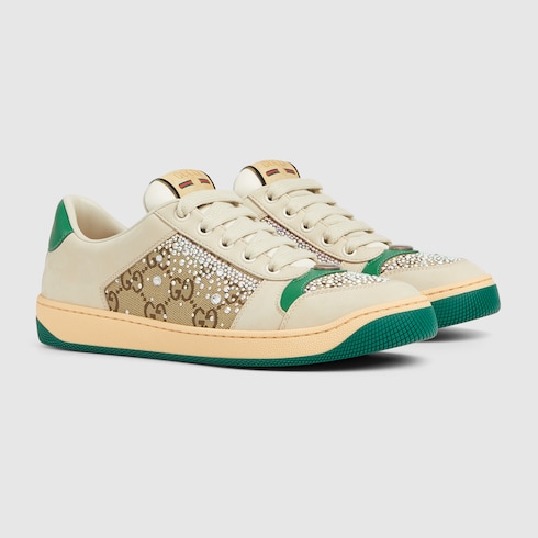 Tenis Screener con GG con cristales para mujer