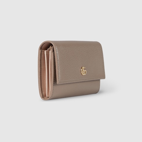 Bi-color GG Marmont continental wallet