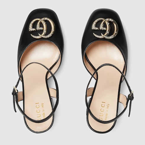 Women's platform pump with Double G