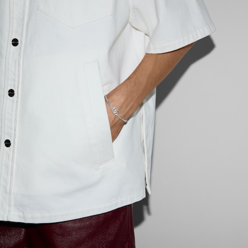 Bracciale con maglia a catena GG Marmont