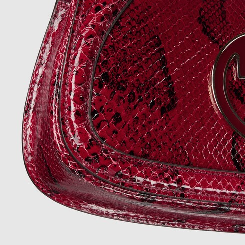 Gucci Blondie Schultertasche aus Pythonleder